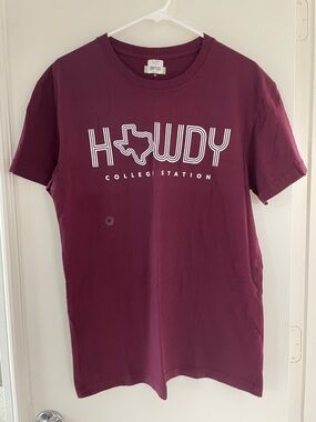 Howdy College Station Maroon Graphic Tee